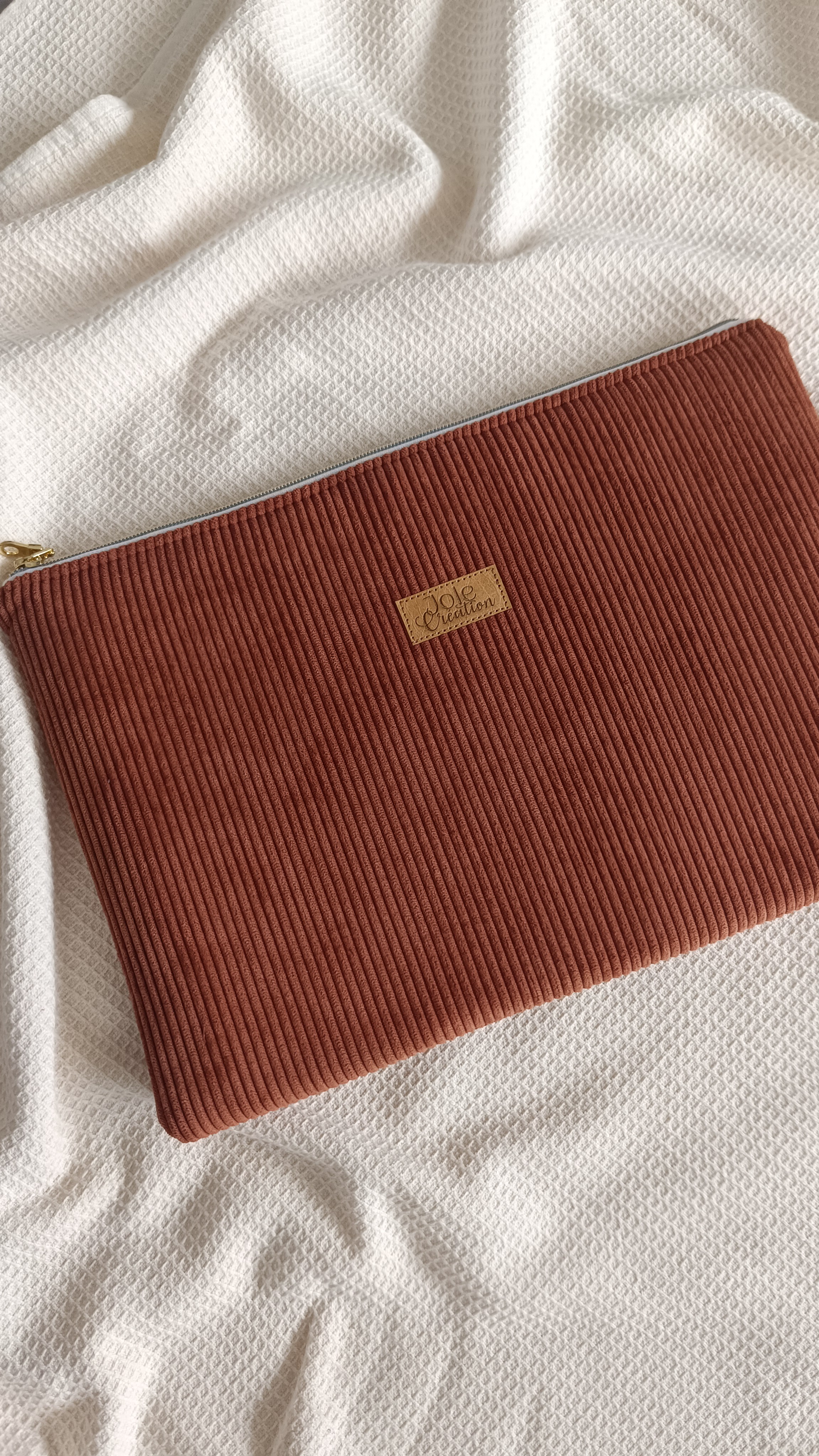 Housse ordinateur 13" - Velours matelassé