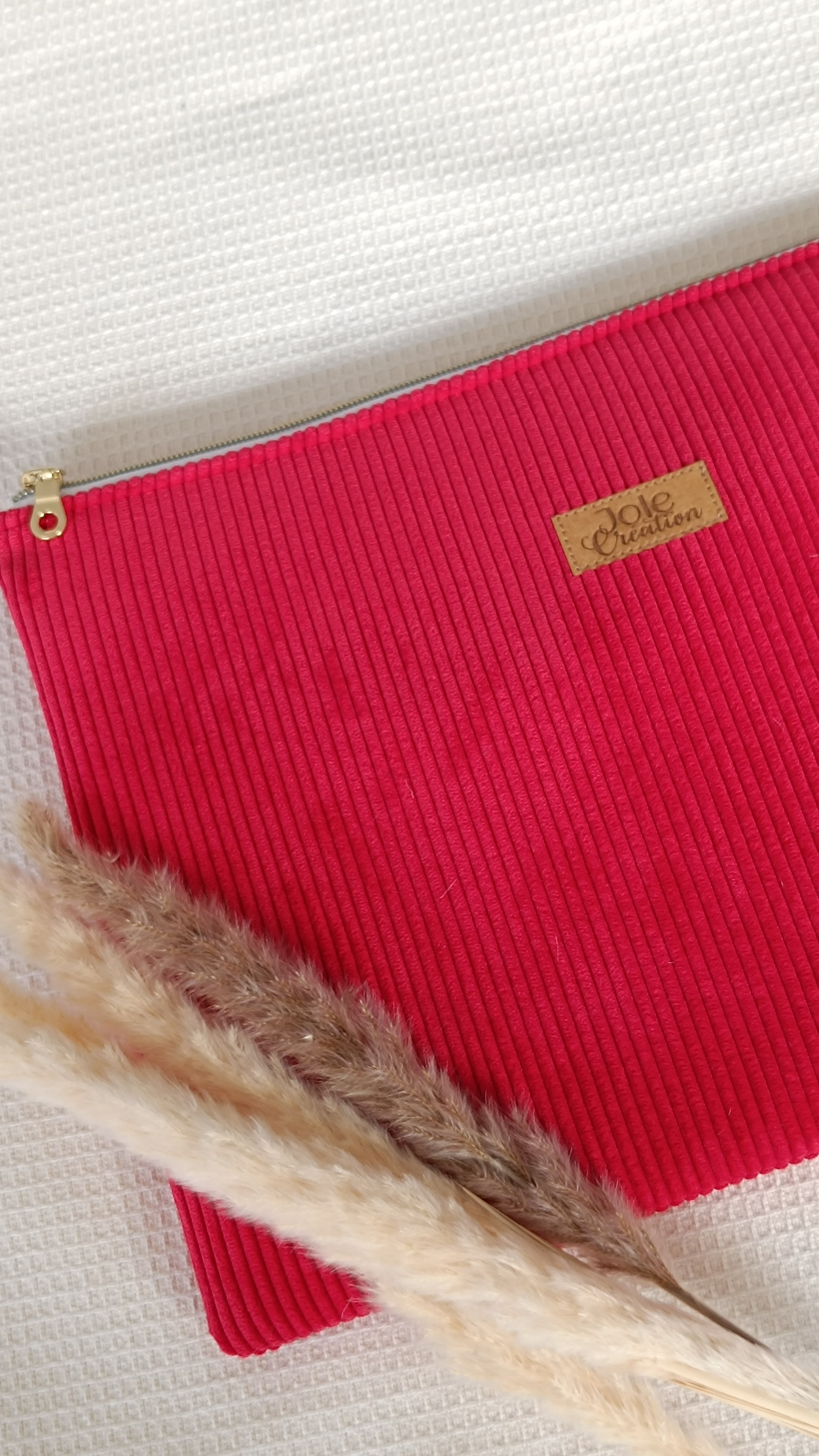 Housse ordinateur 13" - Velours matelassé