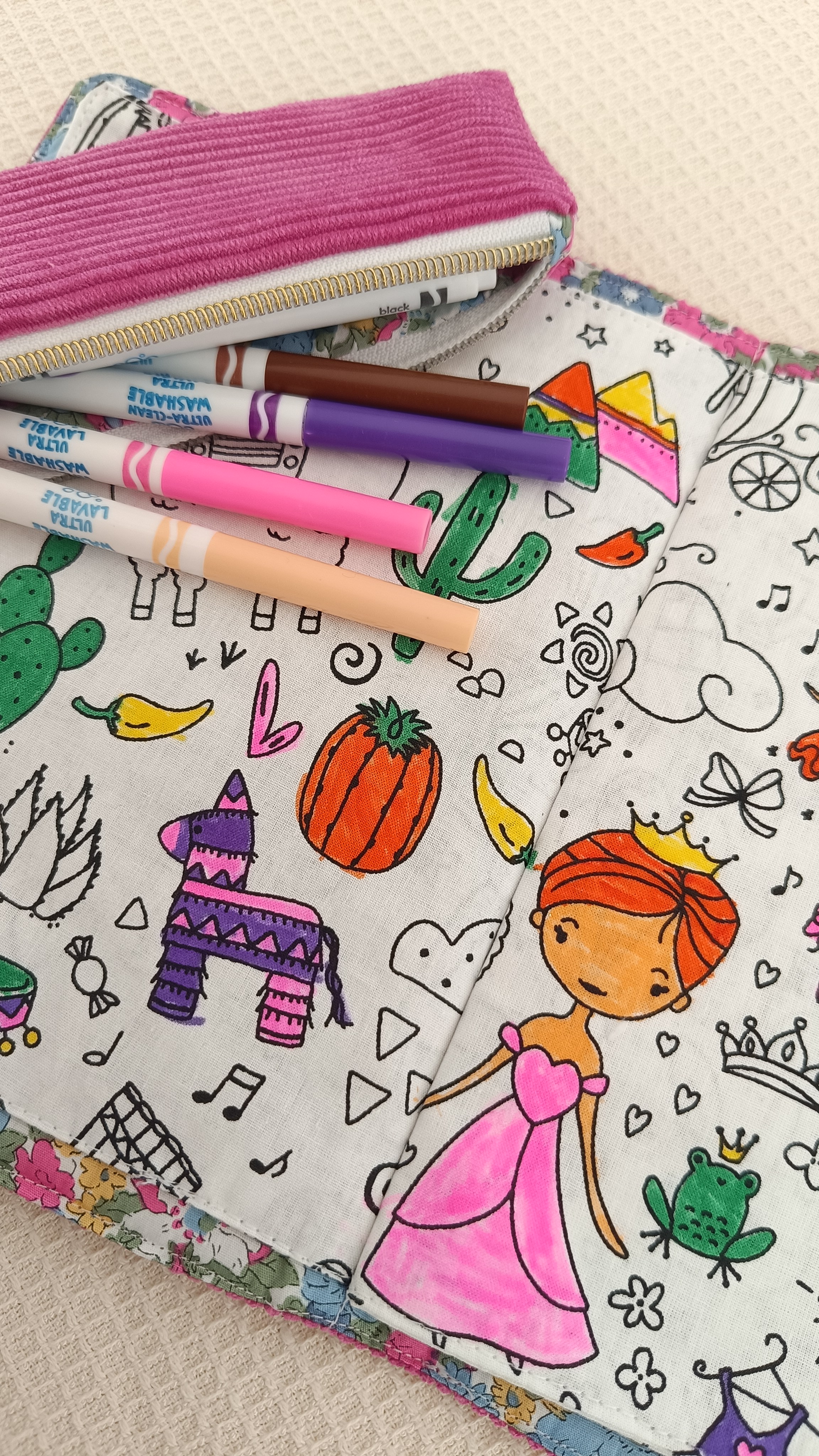 Kit coloriage nomade - Velours Liberty